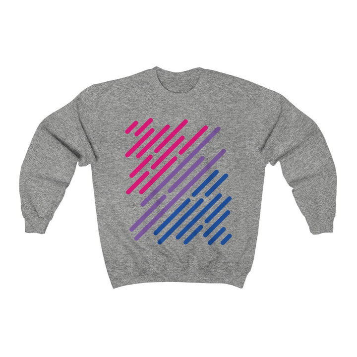 Bisexual Flag Stripe Gender Neutral Sweatshirt