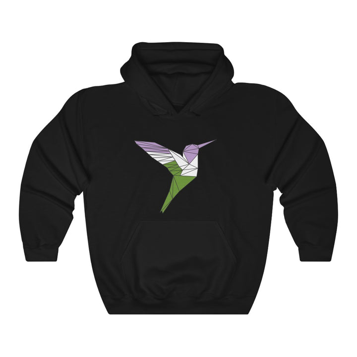 Polygon Hummingbird Genderqueer Gender Neutral Hoodie