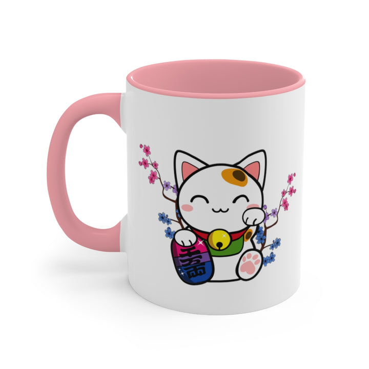 Maneki Neko Bisexual Accent Mug