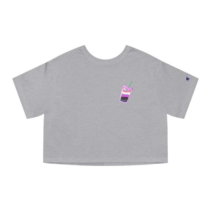 Champion - Boba tea Genderfluid Cropped T-Shirt