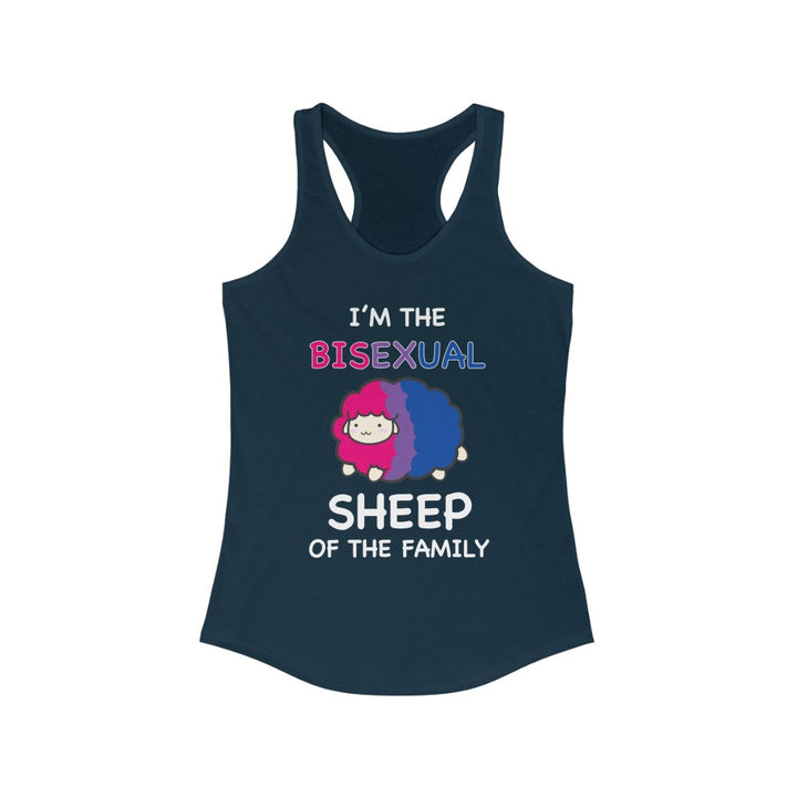 Bisexual Tank Top Racerback - I'm The Bisexual Sheep Of The Family
