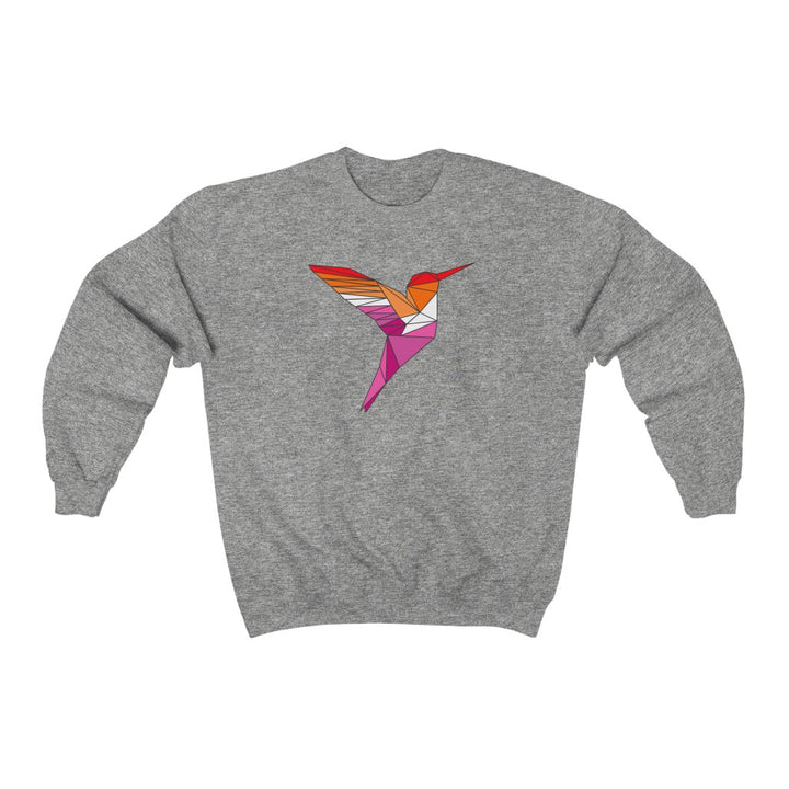 Polygon Hummingbird Lesbian Gender Neutral Sweatshirt