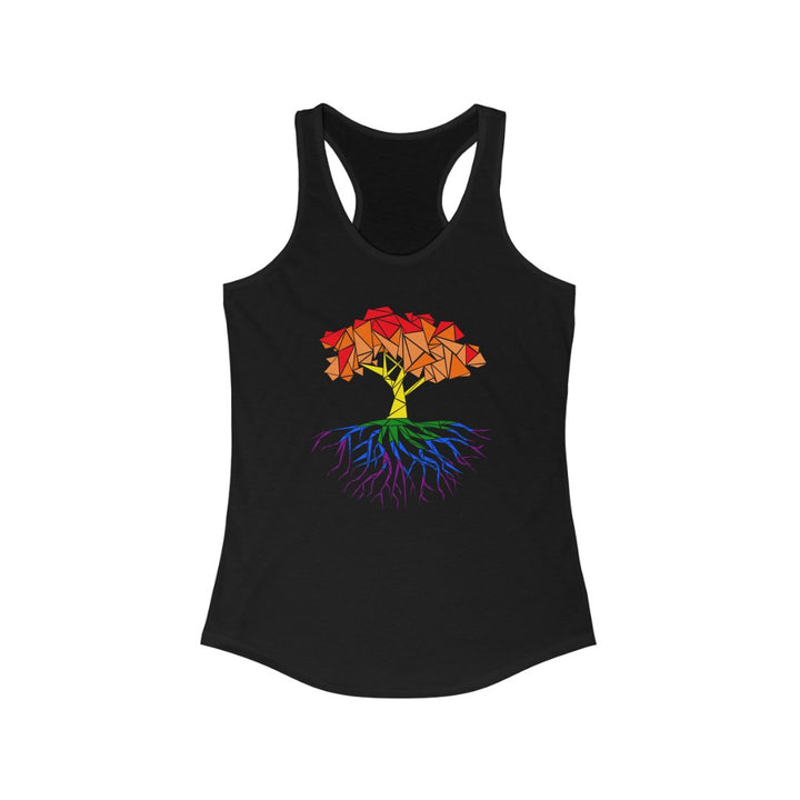 LGBTQ Pride Tank Top Racerback - Abstract Tree