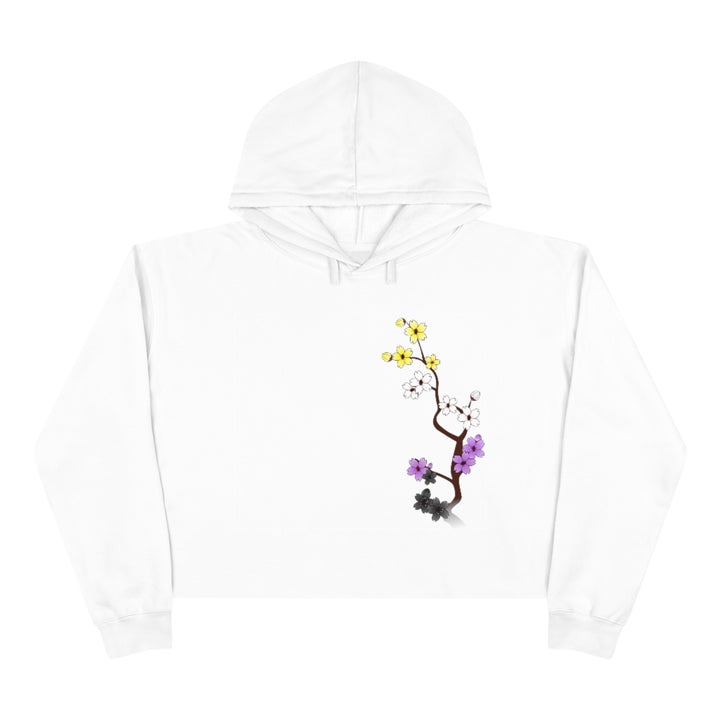 Sakura Nonbinary Crop Hoodie