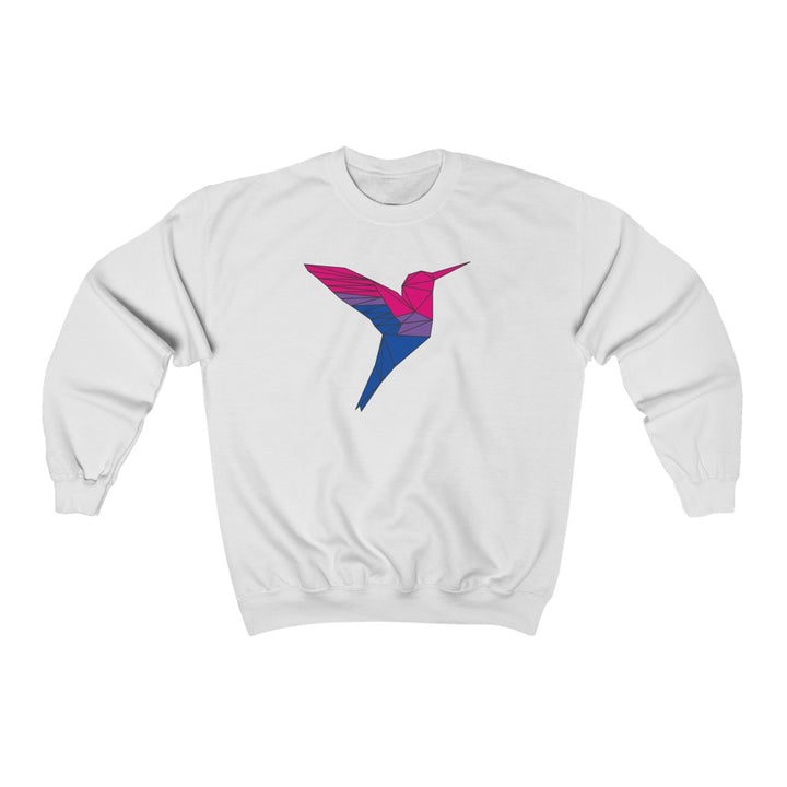 Polygon Hummingbird Bisexual Gender Neutral Sweatshirt