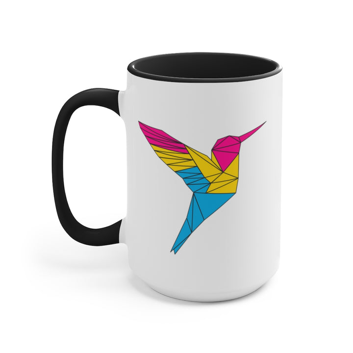 Polygon Hummingbird LGBTQ+ Accent Mug