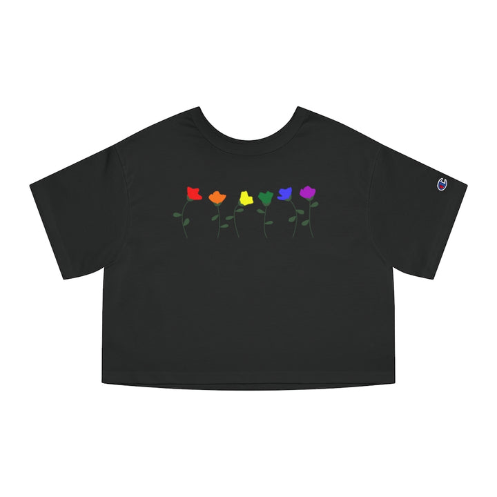 Champion - LGBTQ+ Flower Cropped T-Shirt