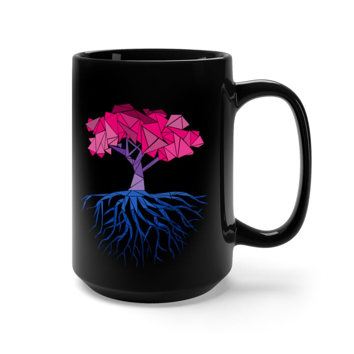 Abstract Tree Bisexual Black Mug 15oz