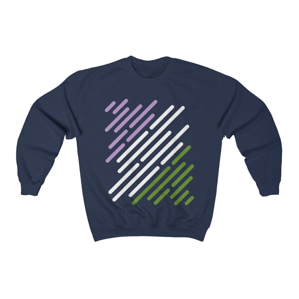 Genderqueer Flag Stripe Gender Neutral Sweatshirt