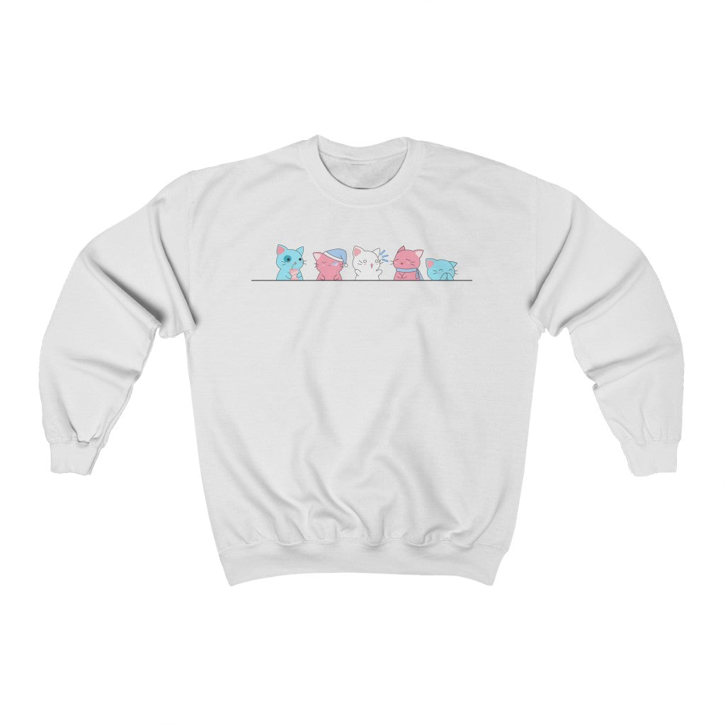 Kawaii Cats Trans Gender Neutral Sweatshirt