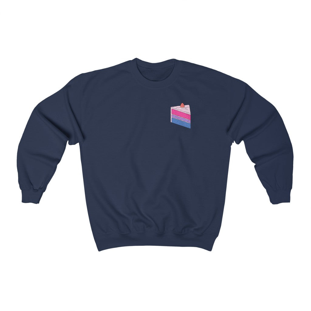 Cake Bisexual Gender Neutral Sweatshirt