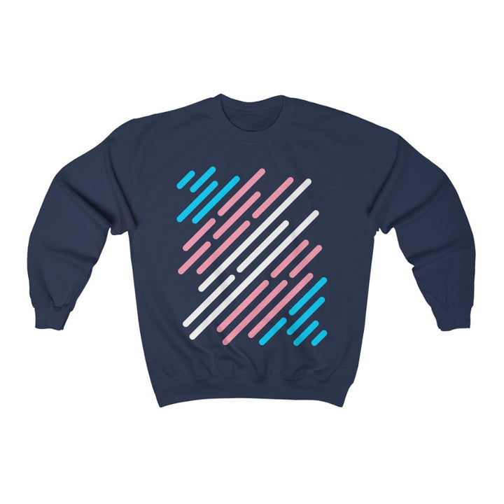 Trans Flag Stripe Gender Neutral Sweatshirt