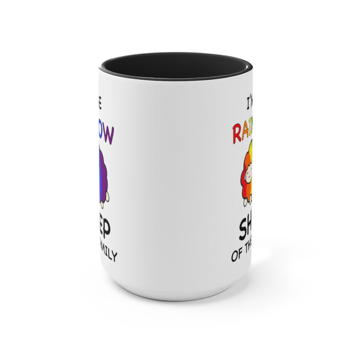 I'm The Rainbow Sheep Of The Family Accent Mug