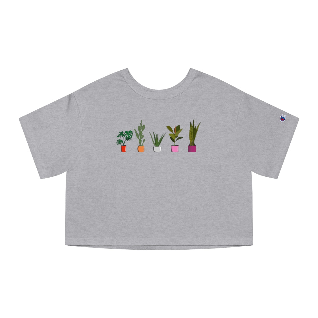 Champion - Succulent Plants Lesbian Cropped T-Shirt