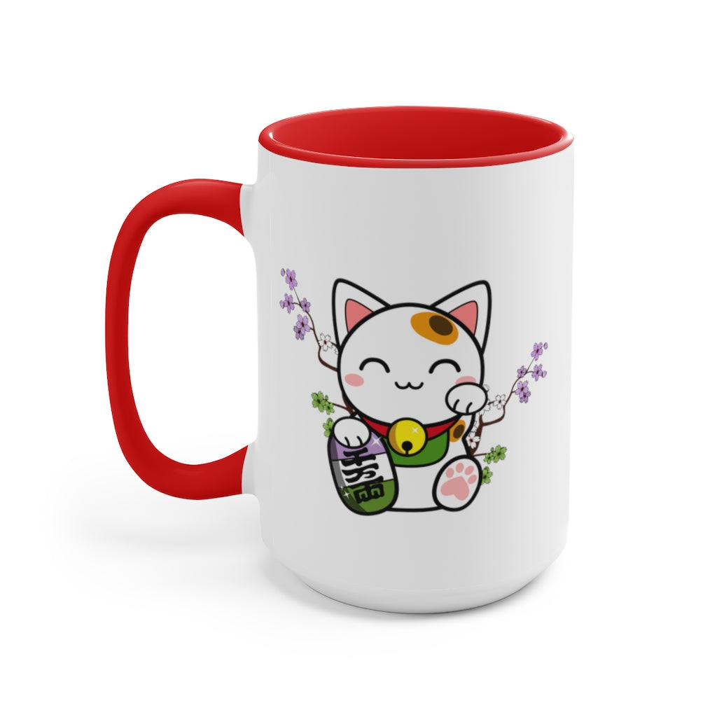 Maneki Neko Genderqueer Accent Mug