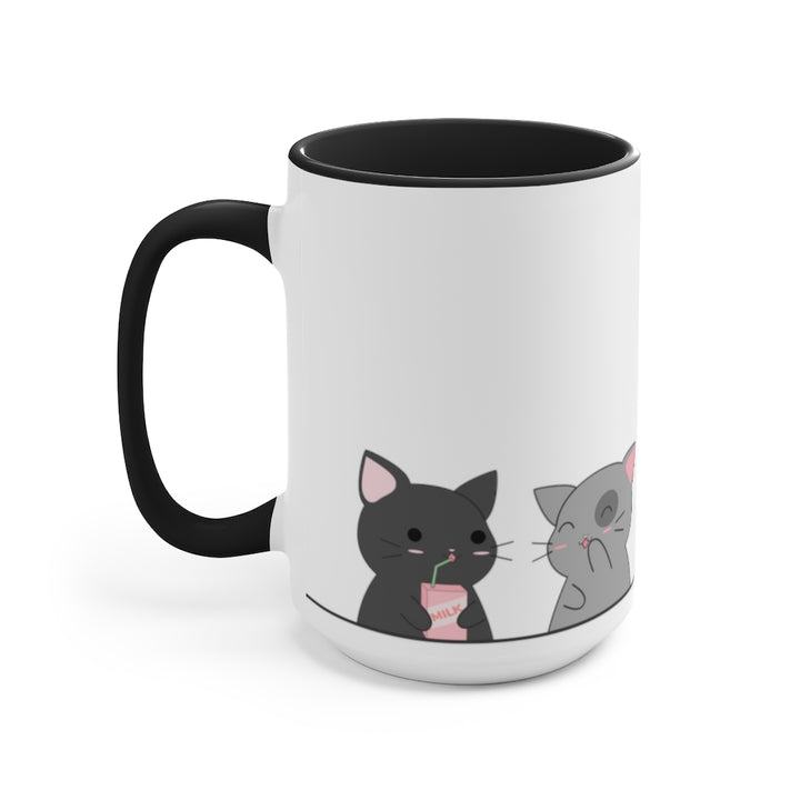 Kawaii Cats Asexual Accent Mug