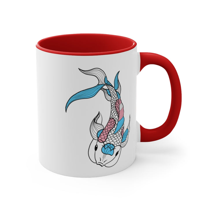 Trans Koi Accent Mug