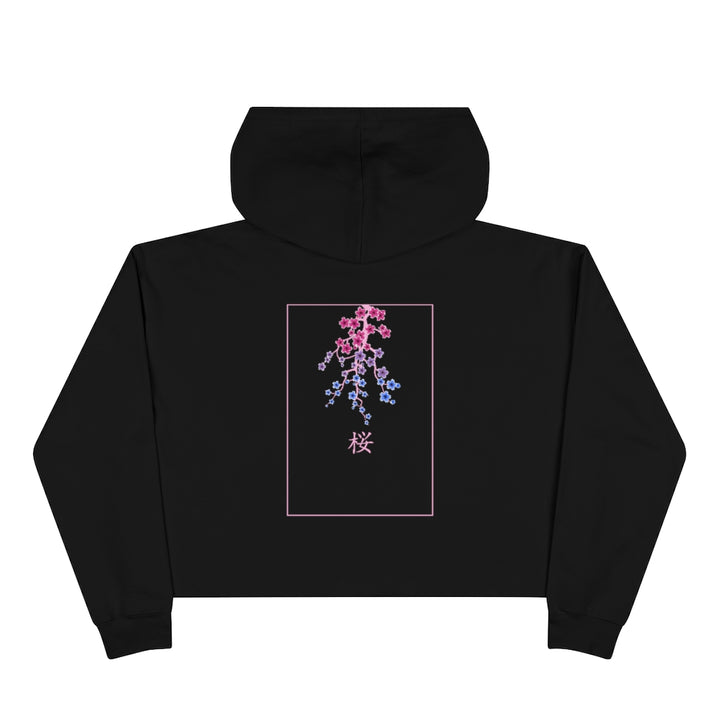 Sakura Haiku Bisexual Crop Hoodie