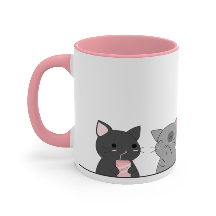 Kawaii Cats Asexual Accent Mug