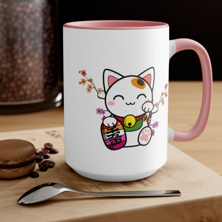 Maneki Neko Lesbian Accent Mug