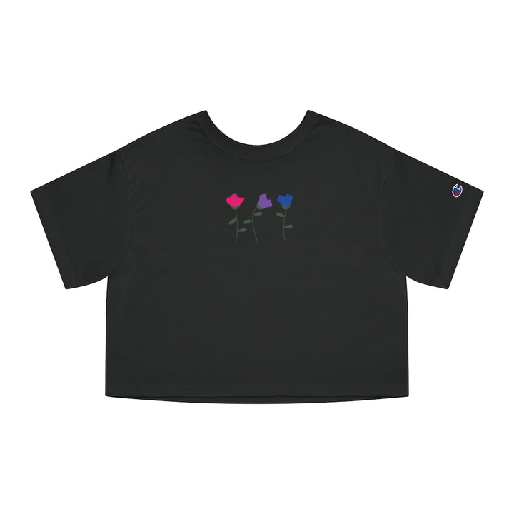 Champion - Bisexual Flower Cropped T-Shirt