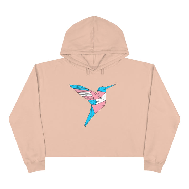 Polygon Hummingbird Trans Crop Hoodie