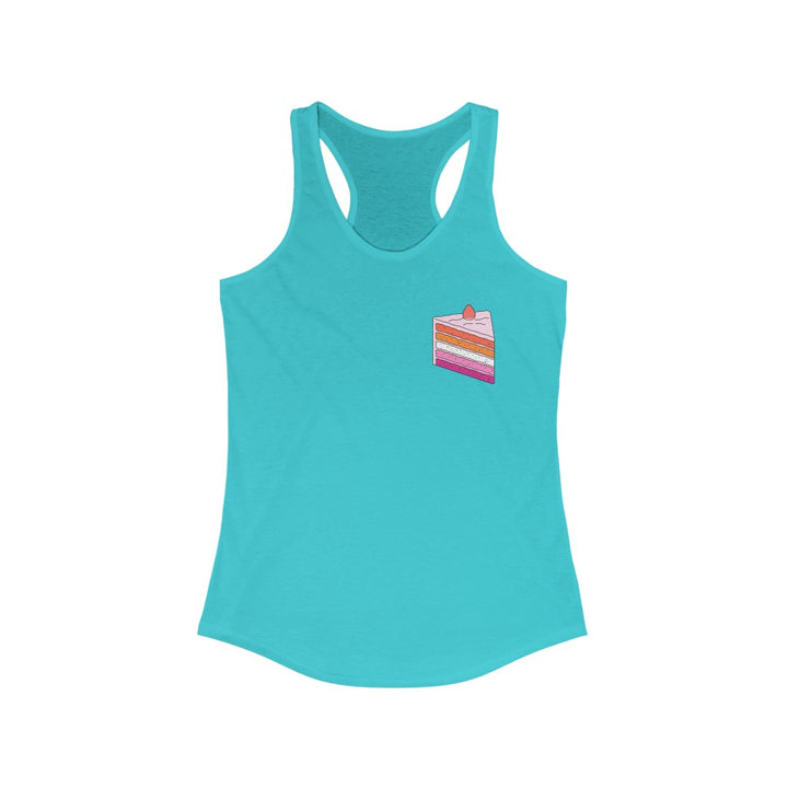 Lesbian Tank Top Racerback - Cake