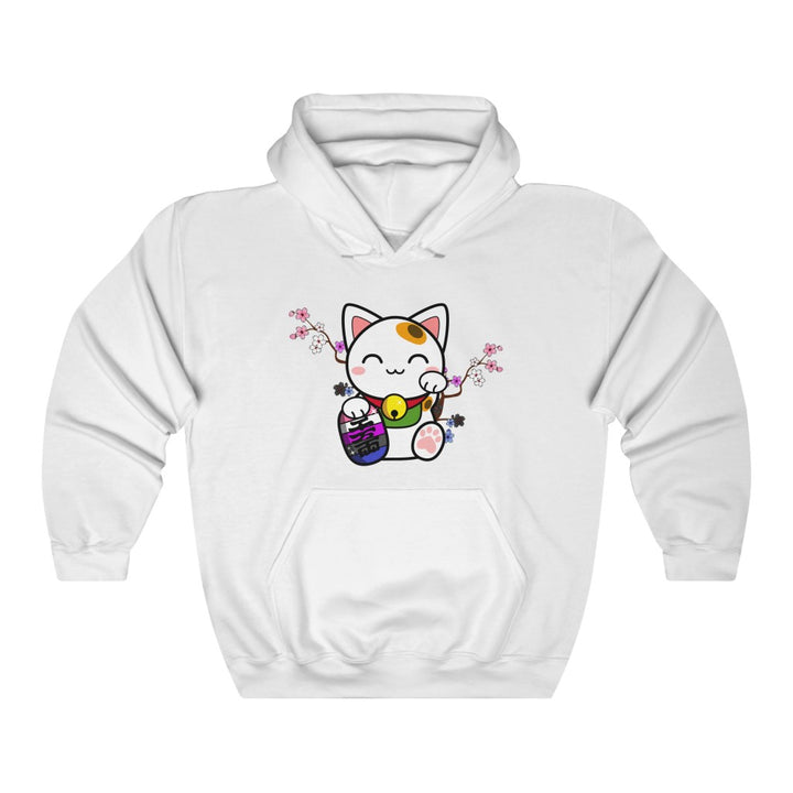 Maneki Neko Genderfluid Gender Neutral Hoodie