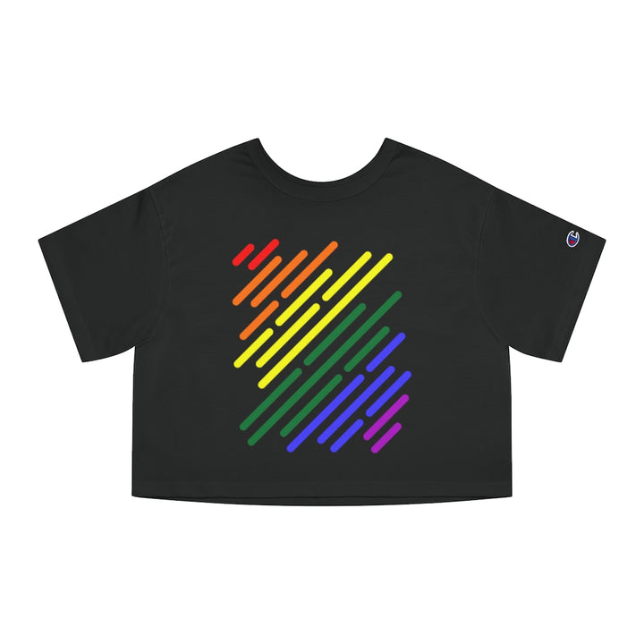 Champion - LGBTQ+ Flag Stripe Cropped T-Shirt