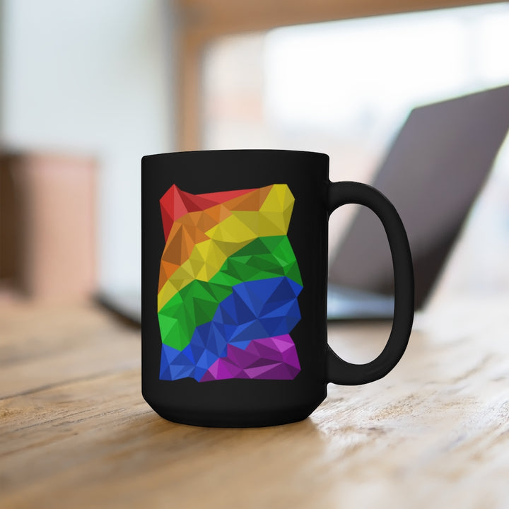 LGBTQ Pride Mug 15oz - Abstract Pride Flag