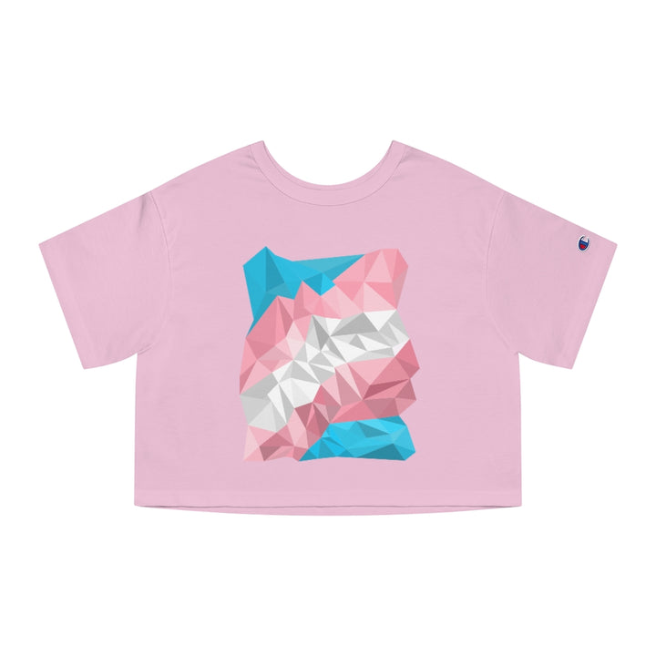 Champion - Abstract Trans Flag Cropped T-Shirt