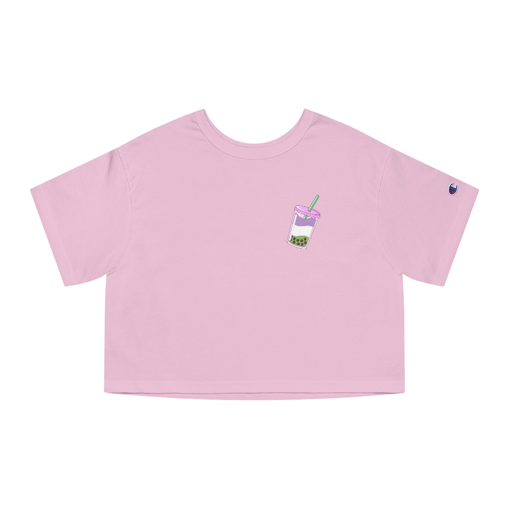 Champion - Boba tea Genderqueer Cropped T-Shirt