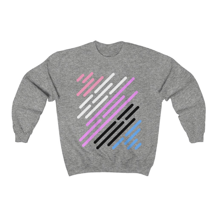 Genderfluid Flag Stripe Gender Neutral Sweatshirt