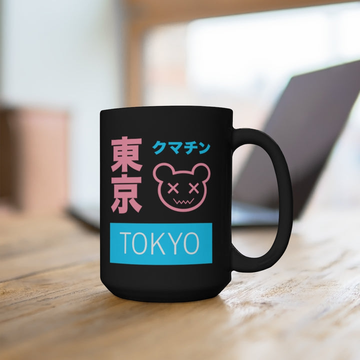 Tokyo Kumachin Trans Black Mug 15oz