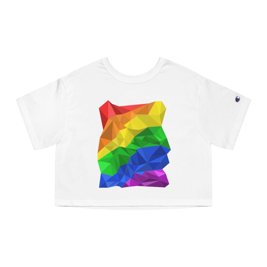 Champion - Abstract LGBTQ+ Flag Cropped T-Shirt