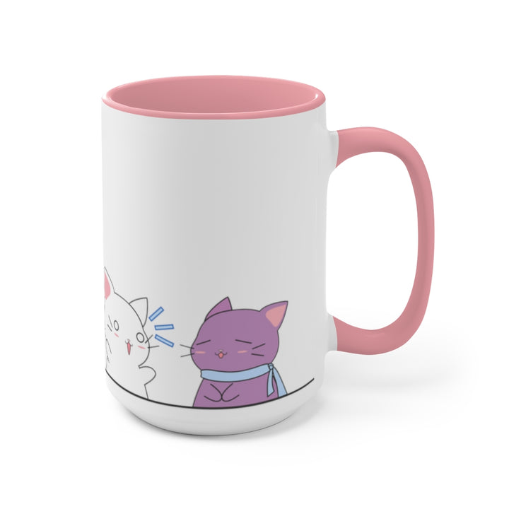 Kawaii Cats Asexual Accent Mug