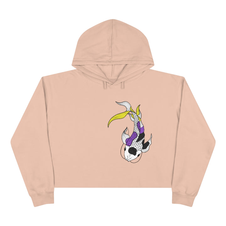 Nonbinary Koi Crop Hoodie