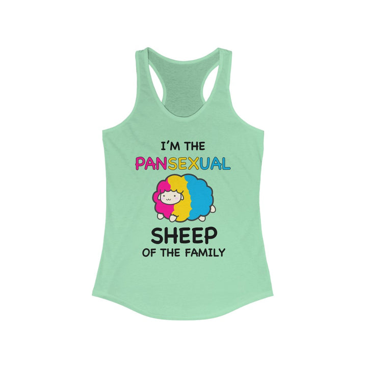 Pansexual Tank Top Racerback - I'm The Pansexual Sheep Of The Family