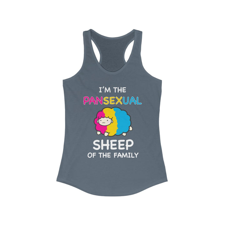 Pansexual Tank Top Racerback - I'm The Pansexual Sheep Of The Family