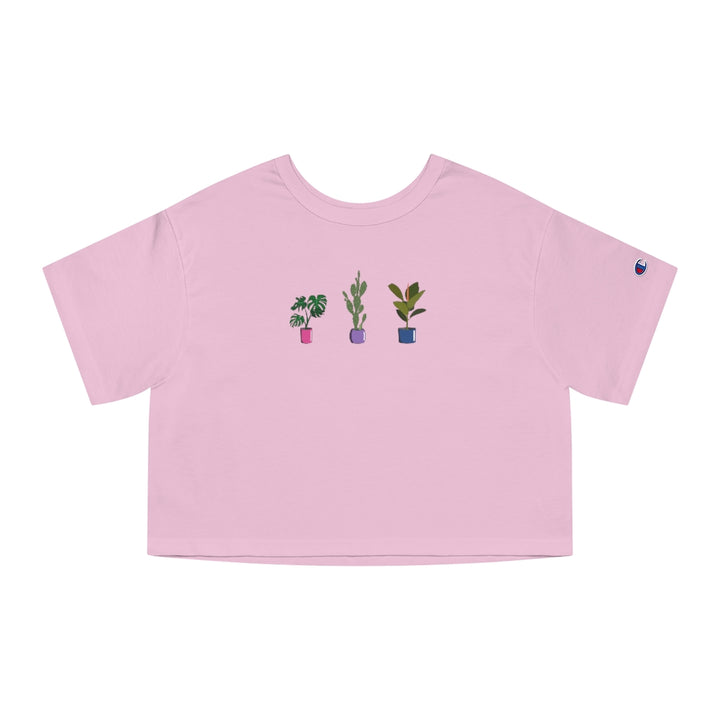 Champion - Succulent Plants Bisexual Cropped T-Shirt