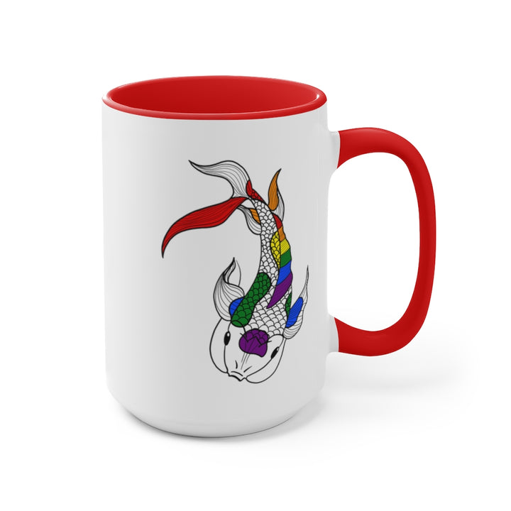 LGBTQ+ Koi Accent Mug