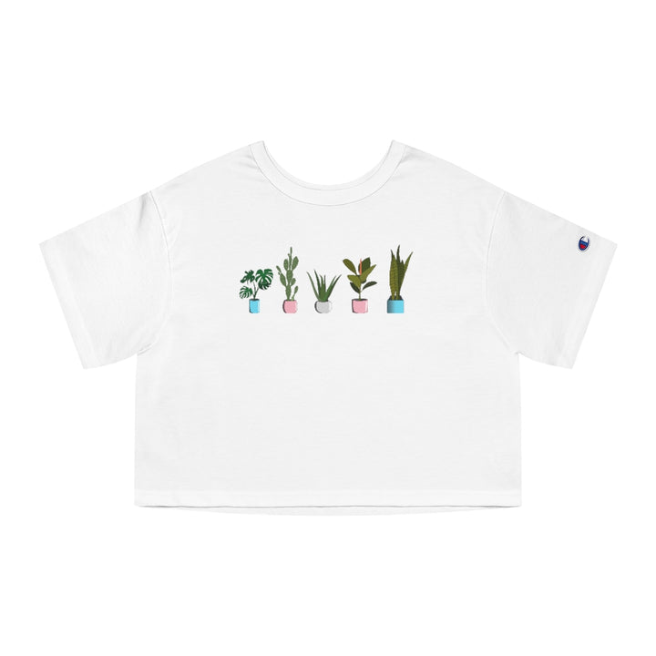 Champion - Succulent Plants Trans Cropped T-Shirt