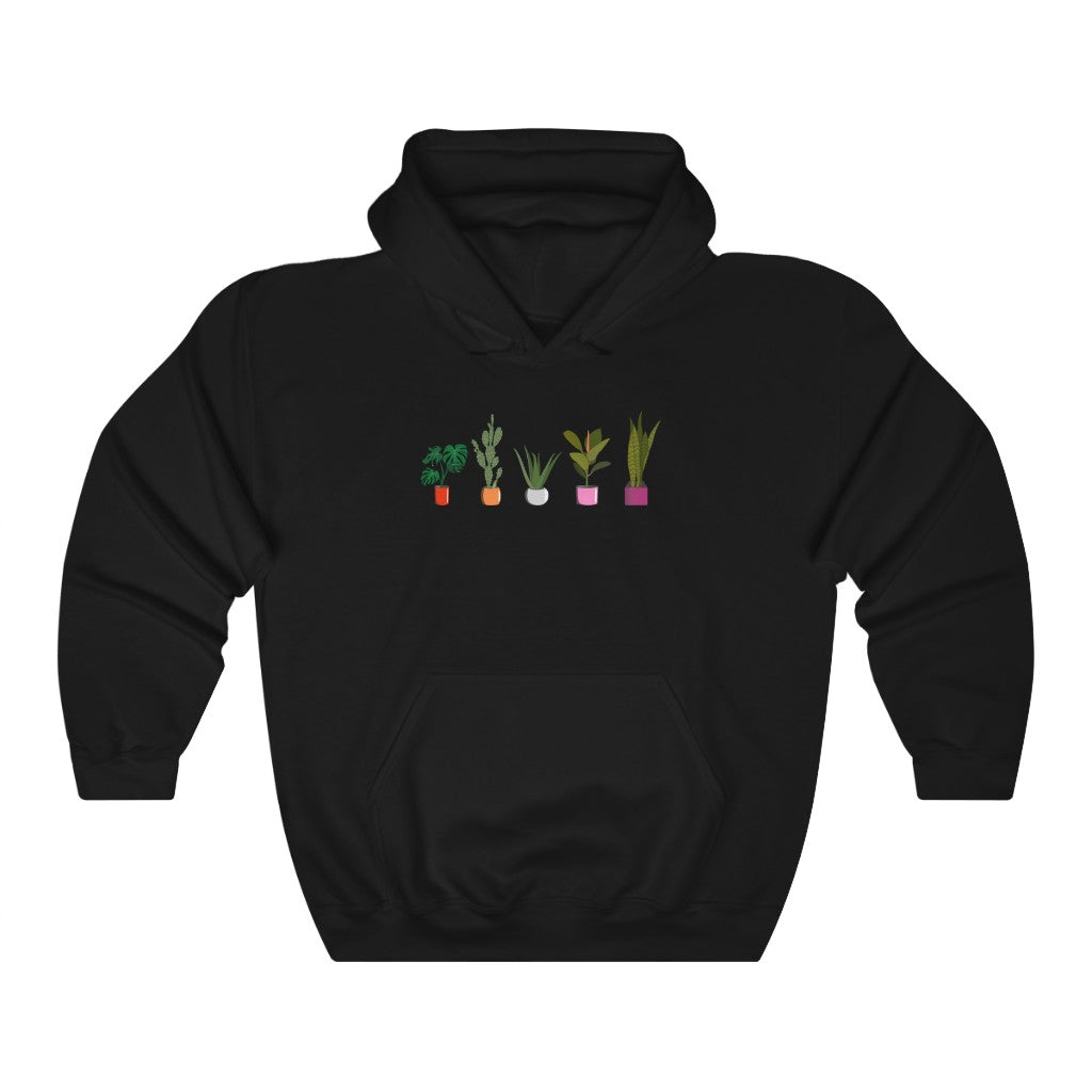 Succulent Plants Lesbian Gender Neutral Hoodie