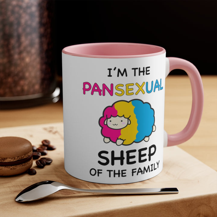 I'm The Pansexual Sheep Of The Family Accent Mug