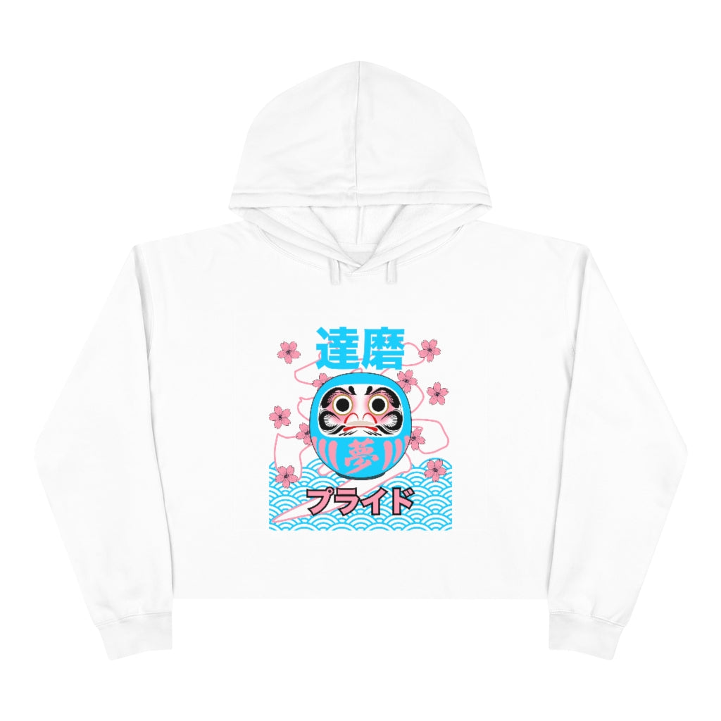 Trans Daruma - Dream - Crop Hoodie