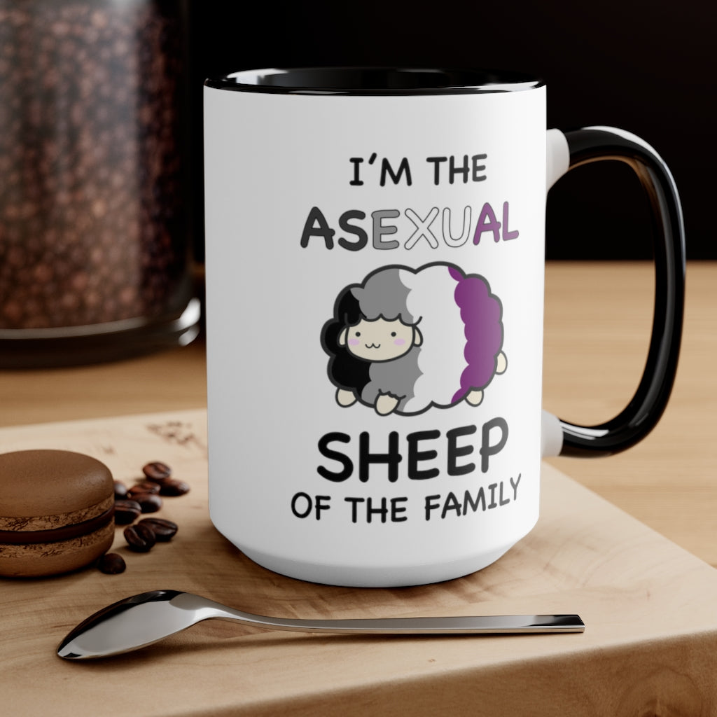 I'm The Asexual Sheep Of The Family Accent Mug