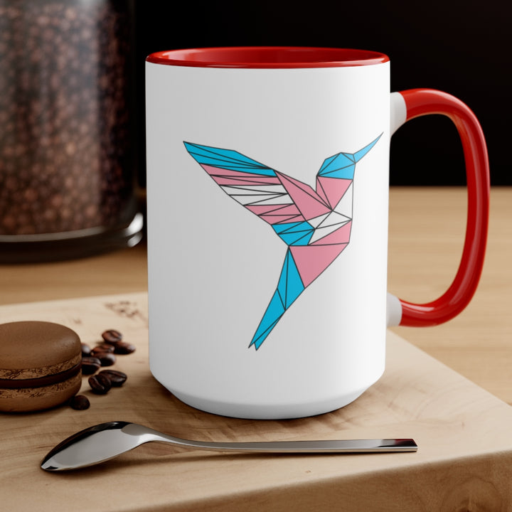 Polygon Hummingbird Trans Accent Mug