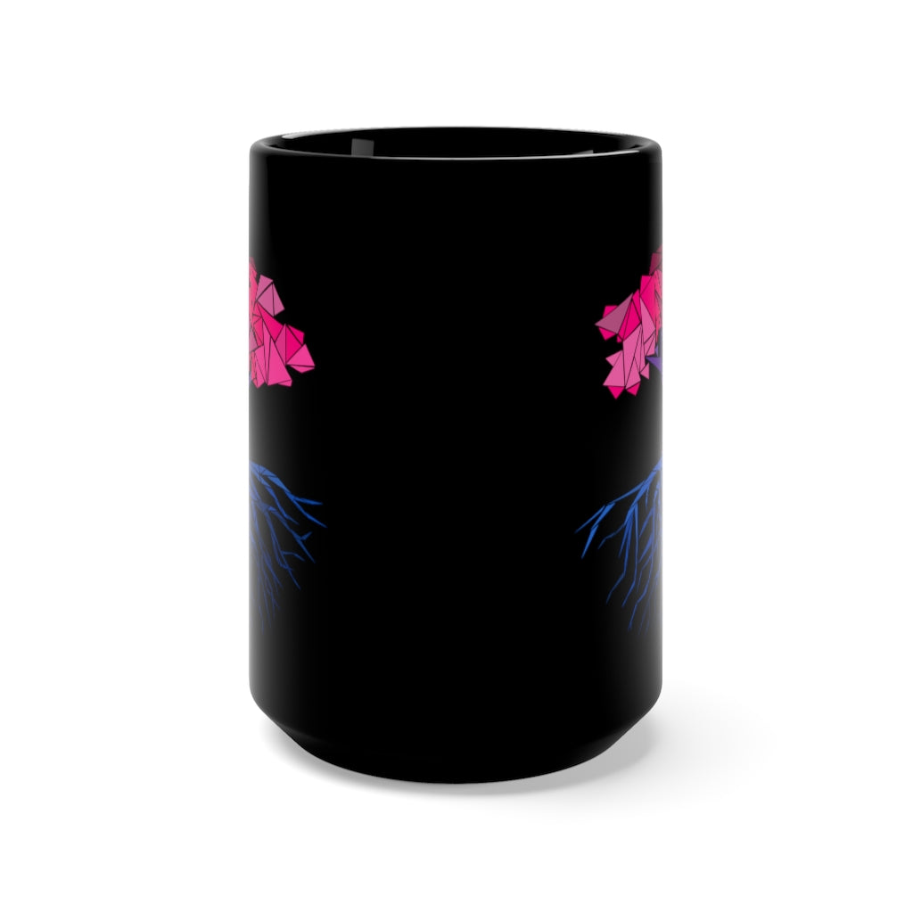 Abstract Tree Bisexual Black Mug 15oz