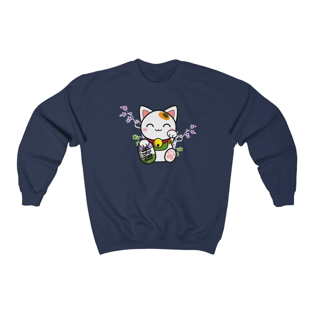 Maneki Neko Genderqueer Gender Neutral Sweatshirt