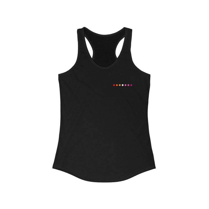 Lesbian Tank Top Racerback - Subtle Dot